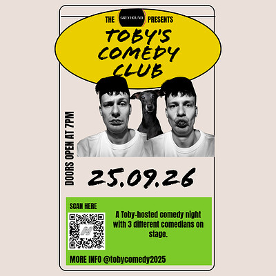 Toby's Comedy show at The Greyhound