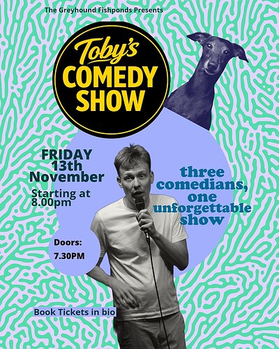 Toby's Comedy show at The Greyhound