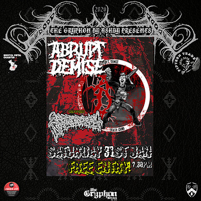 ABRUPT DEMISE  & EPROCTOPHILICNECROPHILE at The Gryphon