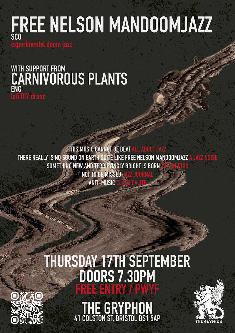 Free Nelson Mandoomjazz + Carnivorous Plants at The Gryphon