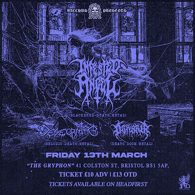 Infested Angel, Desecrator & Oskaria at The Gryphon