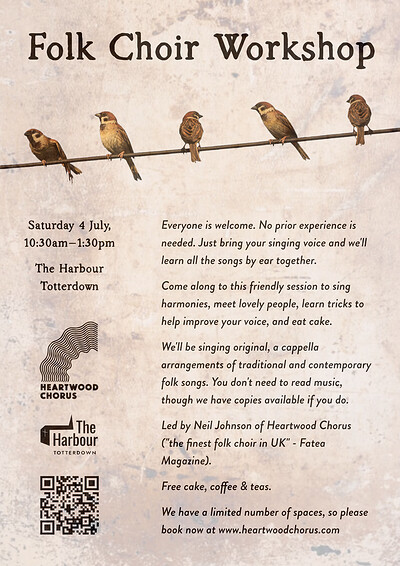Folk Choir Workshop, Bristol at The Harbour Totterdown