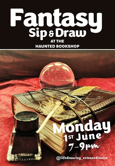 Fantasy Sip & Draw at The Haunted Bookshop