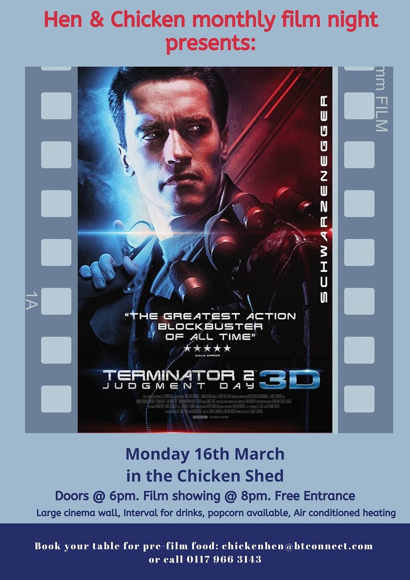 FILM NIGHT: Terminator 2: Judgement Day at The Hen & Chicken