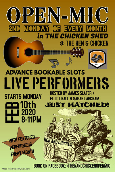 Open Mic Night at The Hen & Chicken at The Hen & Chicken