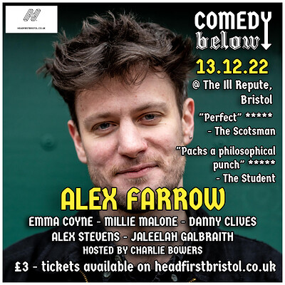 Comedy Below with Alex Farrow at The Ill Repute