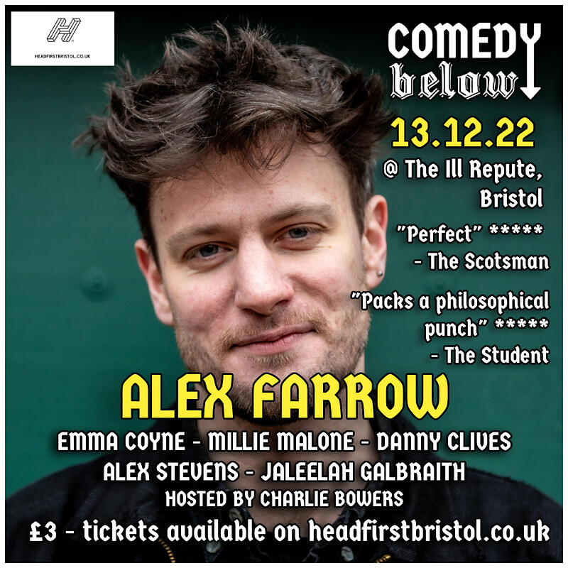 Comedy Below with Alex Farrow at The Ill Repute