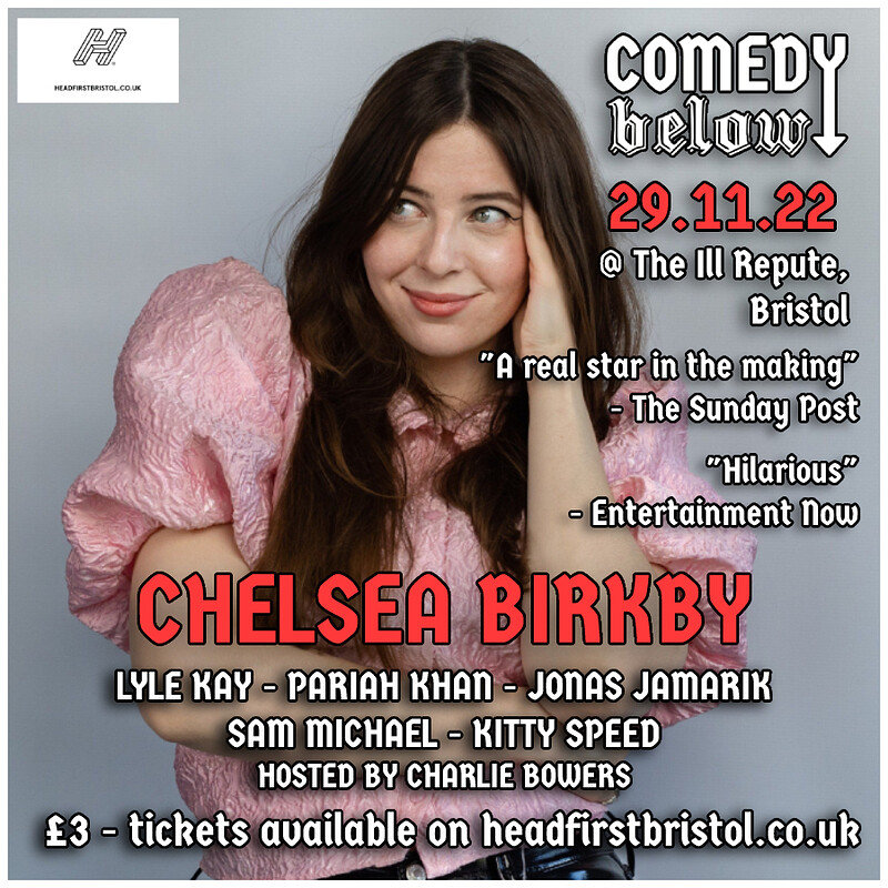 Comedy Below with Chelsea Birkby at The Ill Repute