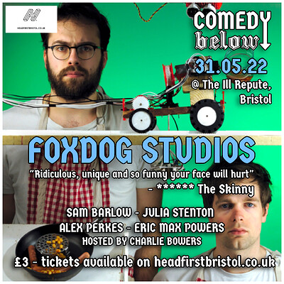 Comedy Below with Foxdog Studios at THE ILL REPUTE