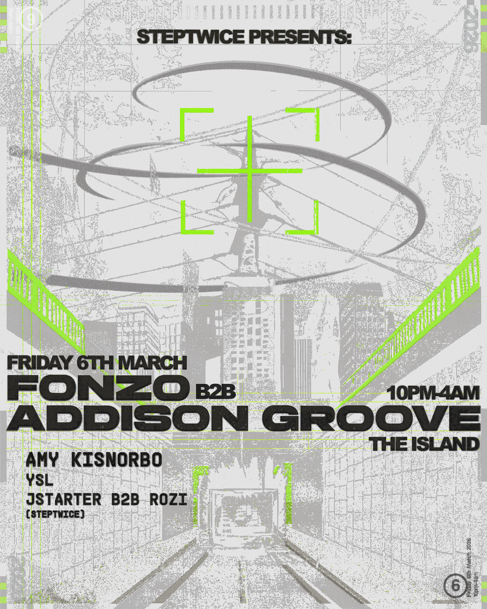 StepTwice Presents: Fonzo B2B Addison Groove at The Island