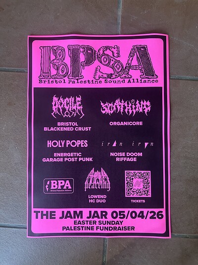 BPSA PALESTINE FUNDRAISER at The Jam Jar