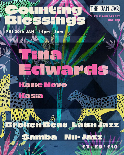 Counting Blessings w/ Tina Edwards at The Jam Jar