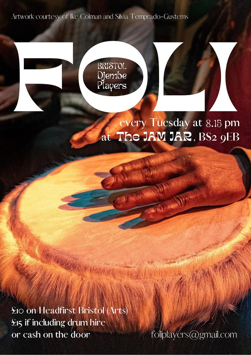 Foli - Bristol Djembe players at The Jam Jar
