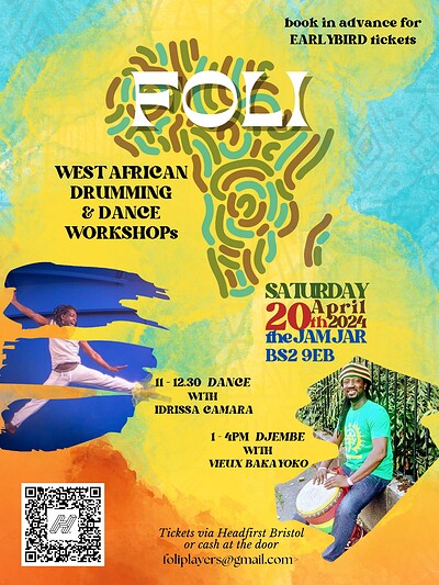 Foli - West African Dance & Djembe Workshops at The Jam Jar