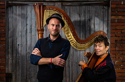 Garden of Madness - Pete the Temp & Emmy the Harp at The Jam Jar