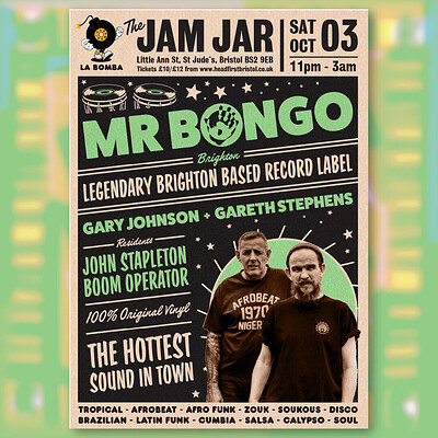LA BOMBA presents MR BONGO at The Jam Jar