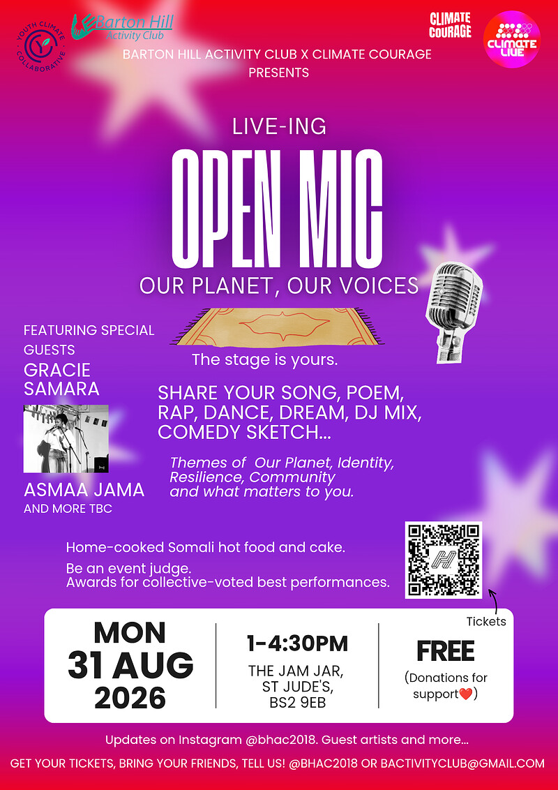 Liveing Open Mic; Our Planet, Our Voices at The Jam Jar
