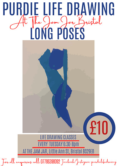 Long Pose Life Drawing at The Jam Jar
