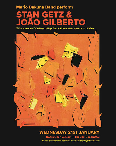 Mario Bakuna Band perform Getz / Gilberto at The Jam Jar