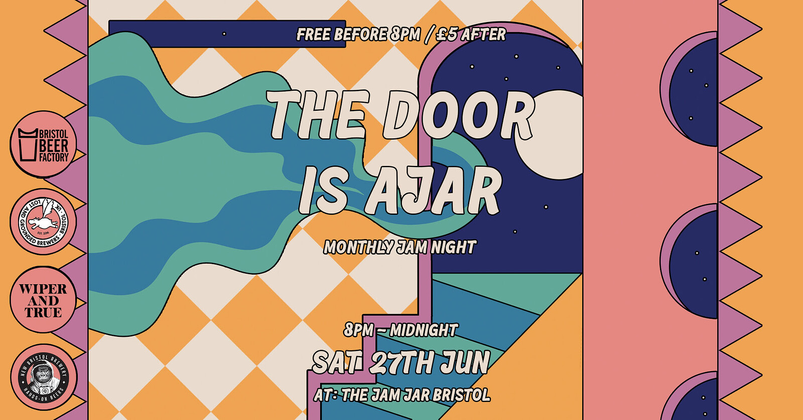 The Door is Ajar - Monthly Inclusive Jam Night  - CANCELLED at The Jam Jar