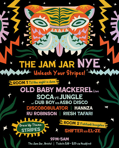 The Jam Jar NYE - Unleash Your Stripes at The Jam Jar