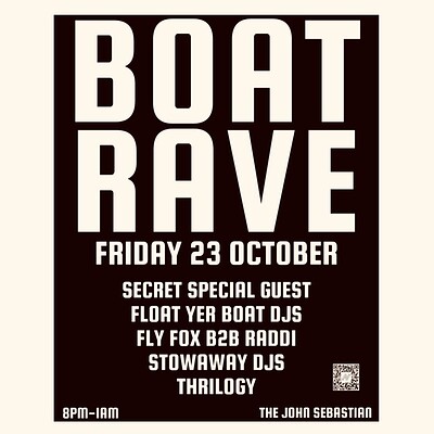 BOAT RAVE : at The John Sebastian