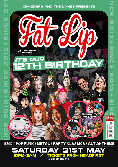 ★ FAT LIP ★ 12th Birthday Party at The Lanes