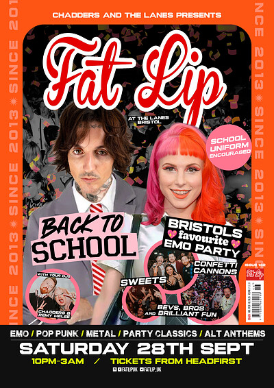 ★ FAT LIP ★ Back To School Bristol's favourite emo party at The Lanes