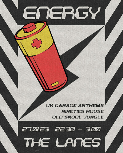 ENERGY - UK GARAGE ANTHEMS at The Lanes