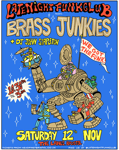 Late Night Funk Club: Brass Junkies + DJs at The Lanes