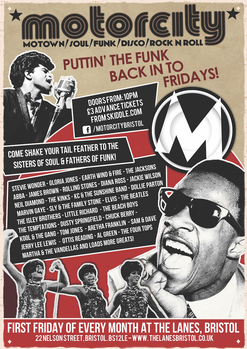 Motorcity - Motown, Soul, Funk, Disco, Rock n Roll at The Lanes