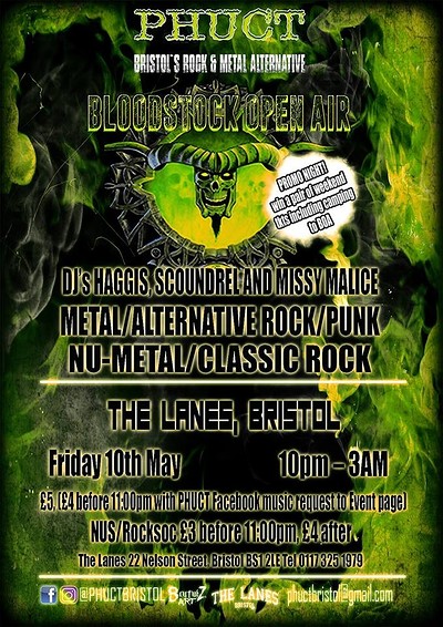 PHUCT - Bristol's Rock & Metal Alternative at The Lanes