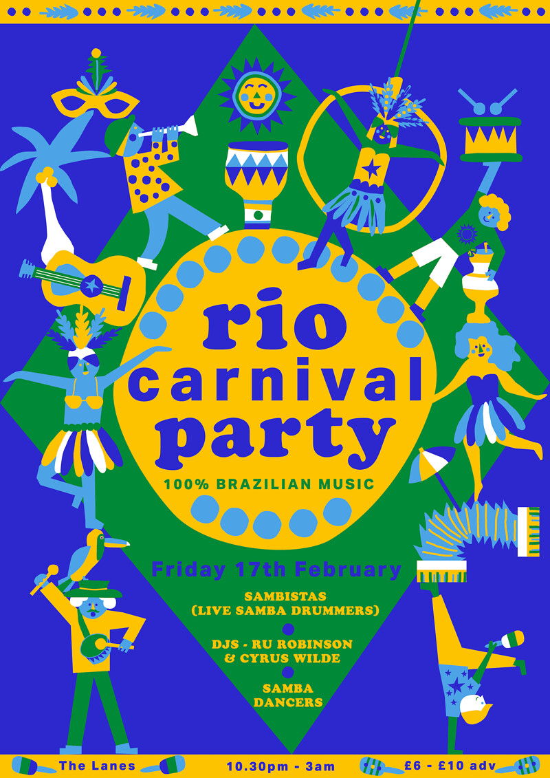 Rio Carnival Party: Samba, Dancers & DJs at The Lanes