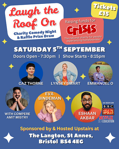 Laugh the Roof On at The Langton Pub