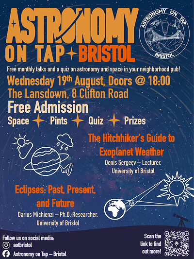 Astronomy on Tap Bristol: Exoplanet Weather and Eclipses at The Lansdown