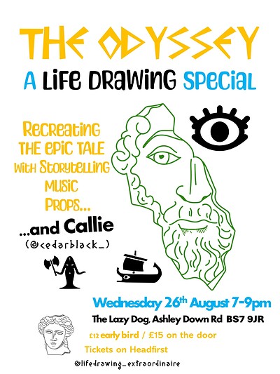Life Drawing The Odyssey at The Lazy Dog, Ashley Down Rd,  BS7 9JR