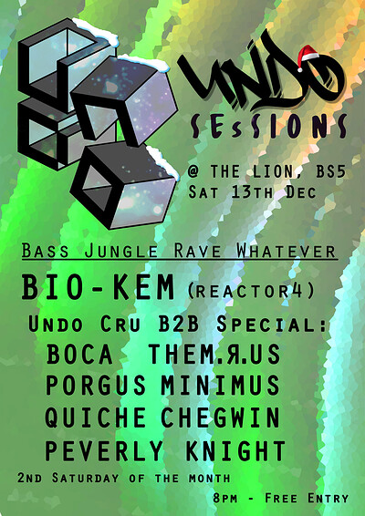 Undo Sessions @ The Lion BS5 at The Lion BS5