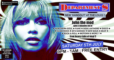 Department S Club Night with John The Mod at The Louisiana