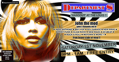 Department S Club Night with John The Mod at The Louisiana