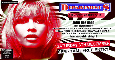 Department S Club Night with John The Mod at The Louisiana
