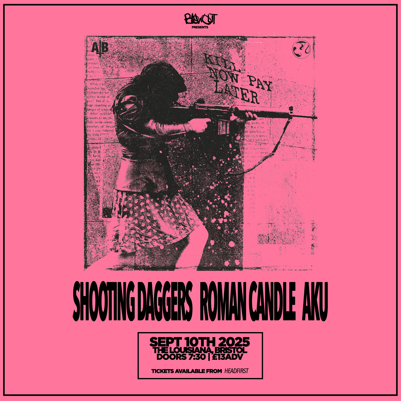 Shooting Daggers x Roman Candle at The Louisiana