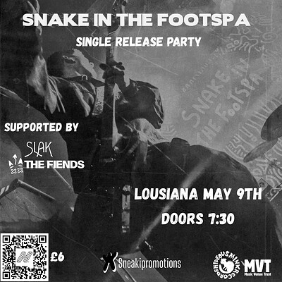 Snake In The Footspa Single Release Party at The Louisiana