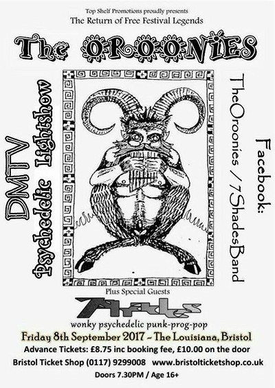 The Oroonies in Bristol + 7shades at The Louisiana