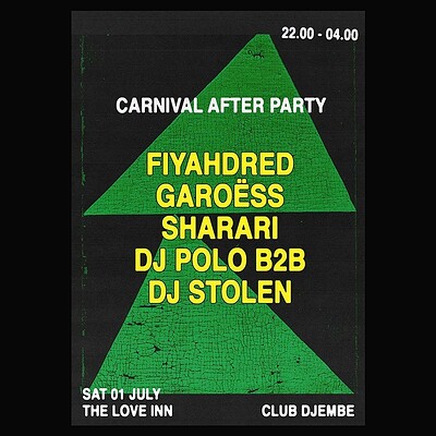 Club Djembe Carnvial After Party at The Love Inn