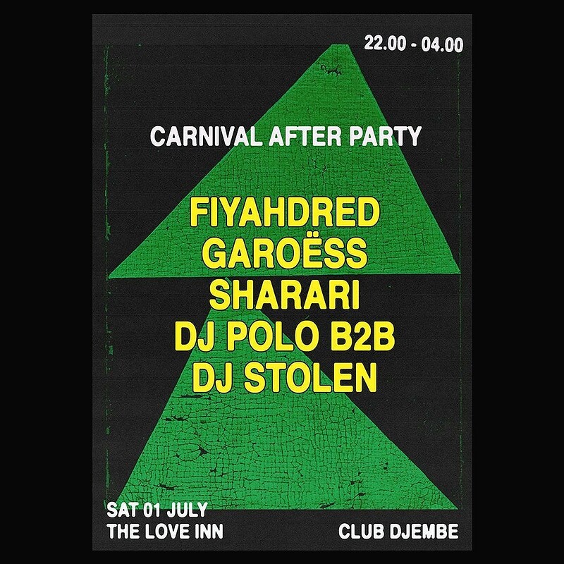 Club Djembe Carnvial After Party at The Love Inn