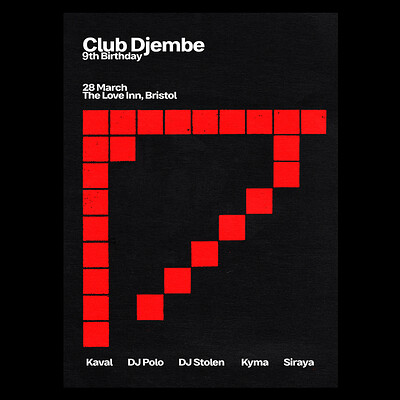 Club Djembe's 9th Birthday w/ Kaval & Guests at The Love Inn