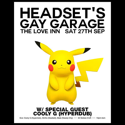 Headsets's Gay Garage w/ Cooly G , Skillis + DJ Maze at The Love Inn
