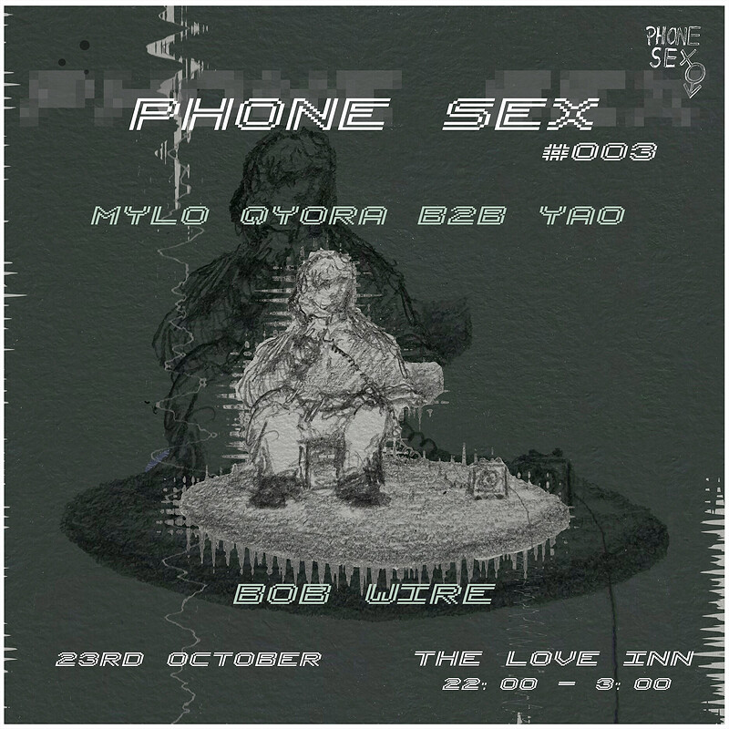 Midnight Contact FKA ‘Phone Sex’ w/ Bob Wire + Mylo Qyora B2B Yao at The Love Inn