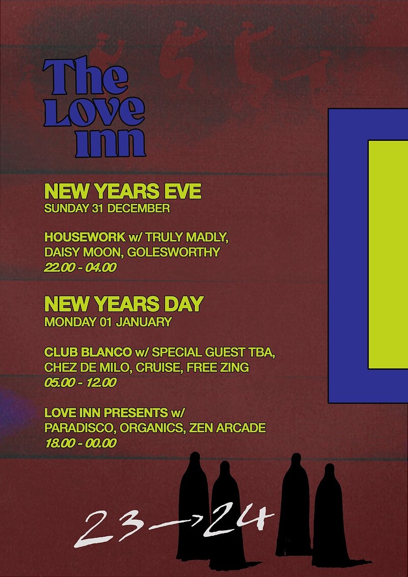 NYD down the Inn at The Love Inn