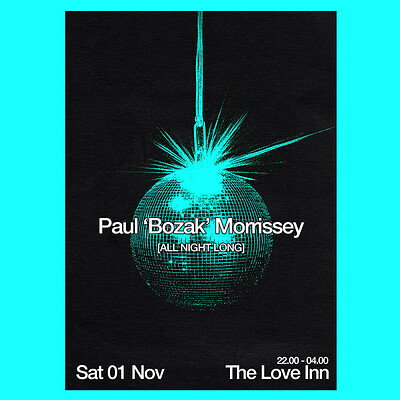 Paul 'Bozak' Morrissey at The Love Inn